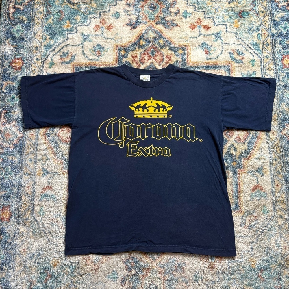Vintage Corona Beer Logo T-shirt Size XL